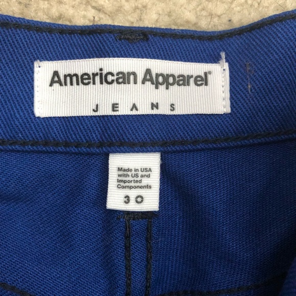 American Apparel | NWT Denim High-Waist Cuff Short - Picture 4 of 7